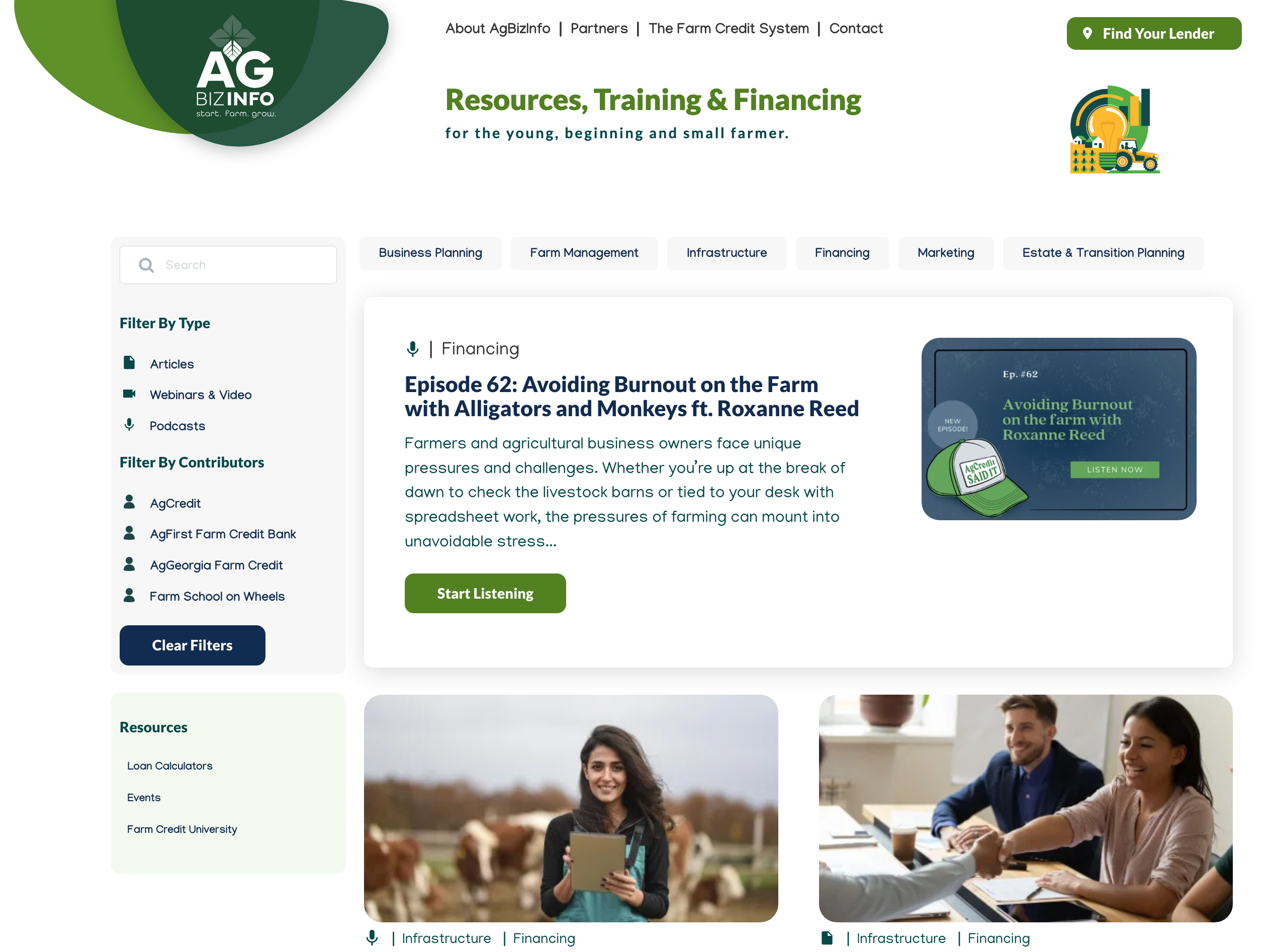 AgBizInfo Website