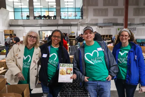 AgFirst employees volunteering at FoodShare